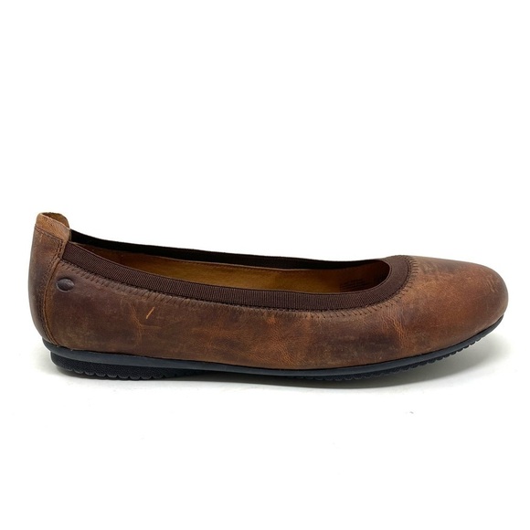 Josef Seibel Pippa 33 leather flats in Washed Camel - Picture 1 of 9